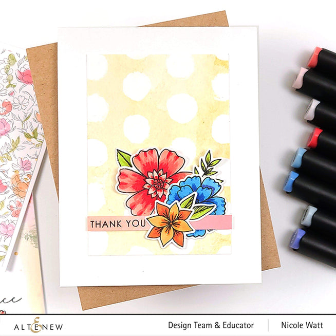 Altenew Stamp & Die & Stencil Bundle Wild & Free Stamp & Die & Mask Stencil Bundle