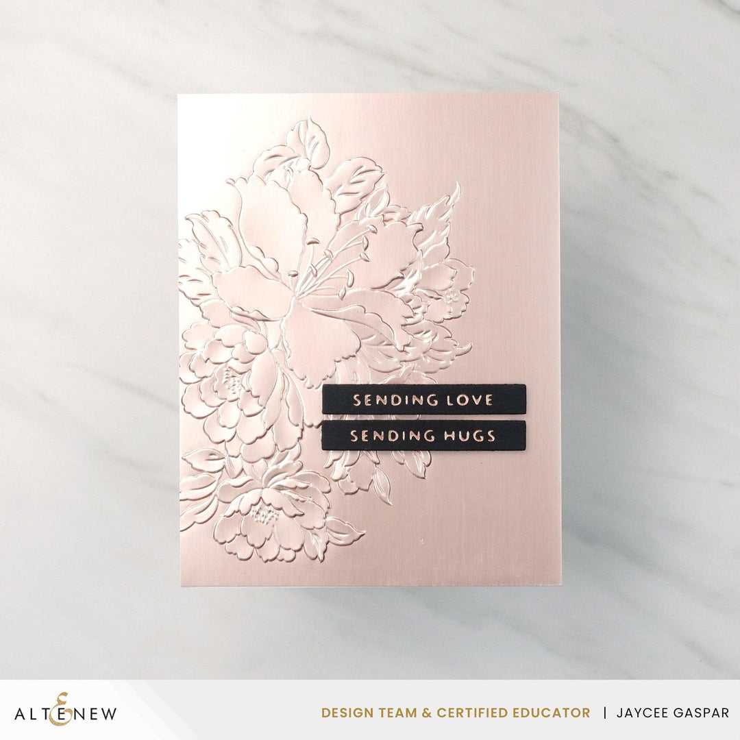 Altenew Stamp & Die & Stencil & Embossing Folder Bundle Bold Bouquet