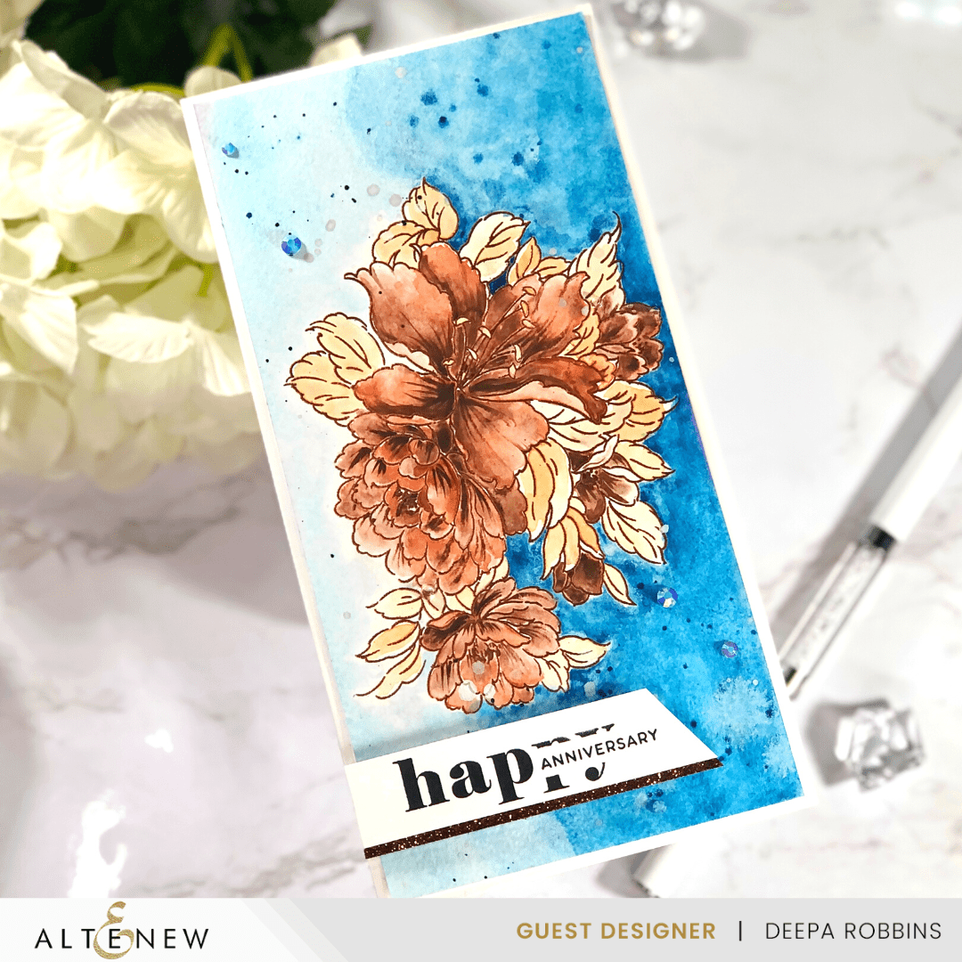 Altenew Stamp & Die & Stencil & Embossing Folder Bundle Bold Bouquet