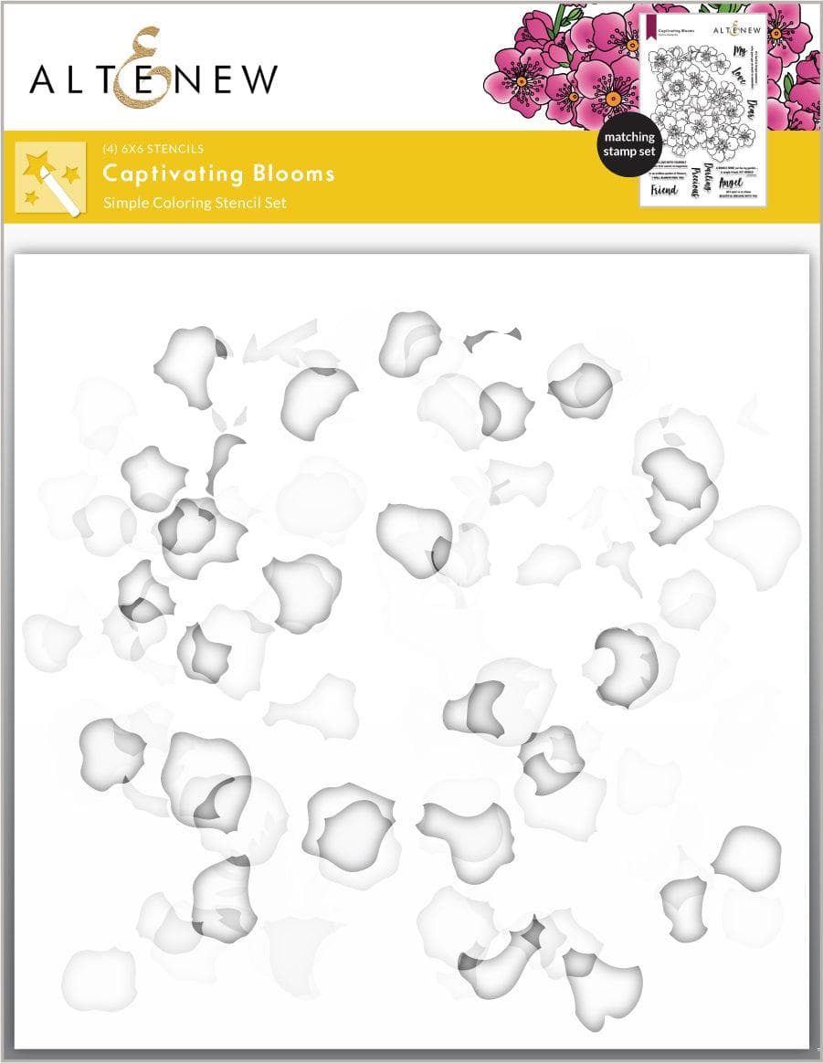 Altenew Stamp & Stencil Bundle Captivating Blooms Stamp & Stencil Bundle