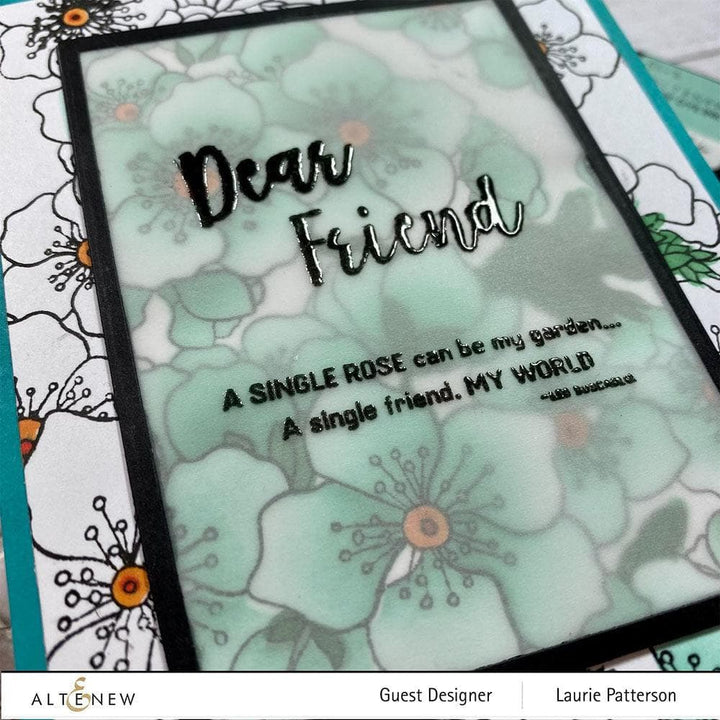 Altenew Stamp & Stencil Bundle Captivating Blooms Stamp & Stencil Bundle