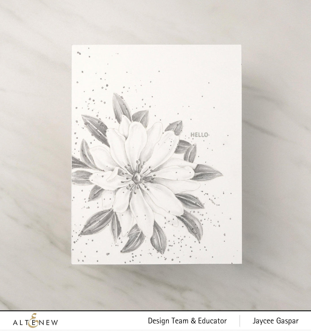 Altenew Stamp & Watercolor Bundle Paint-A-Flower: Wood Anemone & Hawaiian Shores Brush & Fine Tip Pens Bundle