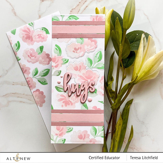 EXP Factors Stencil Blobby Roses Stencil Set (4 in 1)