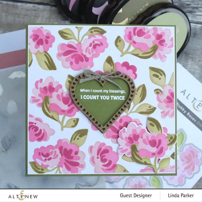 EXP Factors Stencil Blobby Roses Stencil Set (4 in 1)