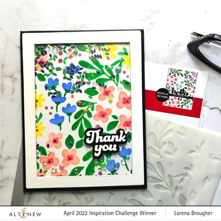 Photocentric Stencil Blooming Flower Bed Stencil Set (3 in 1)