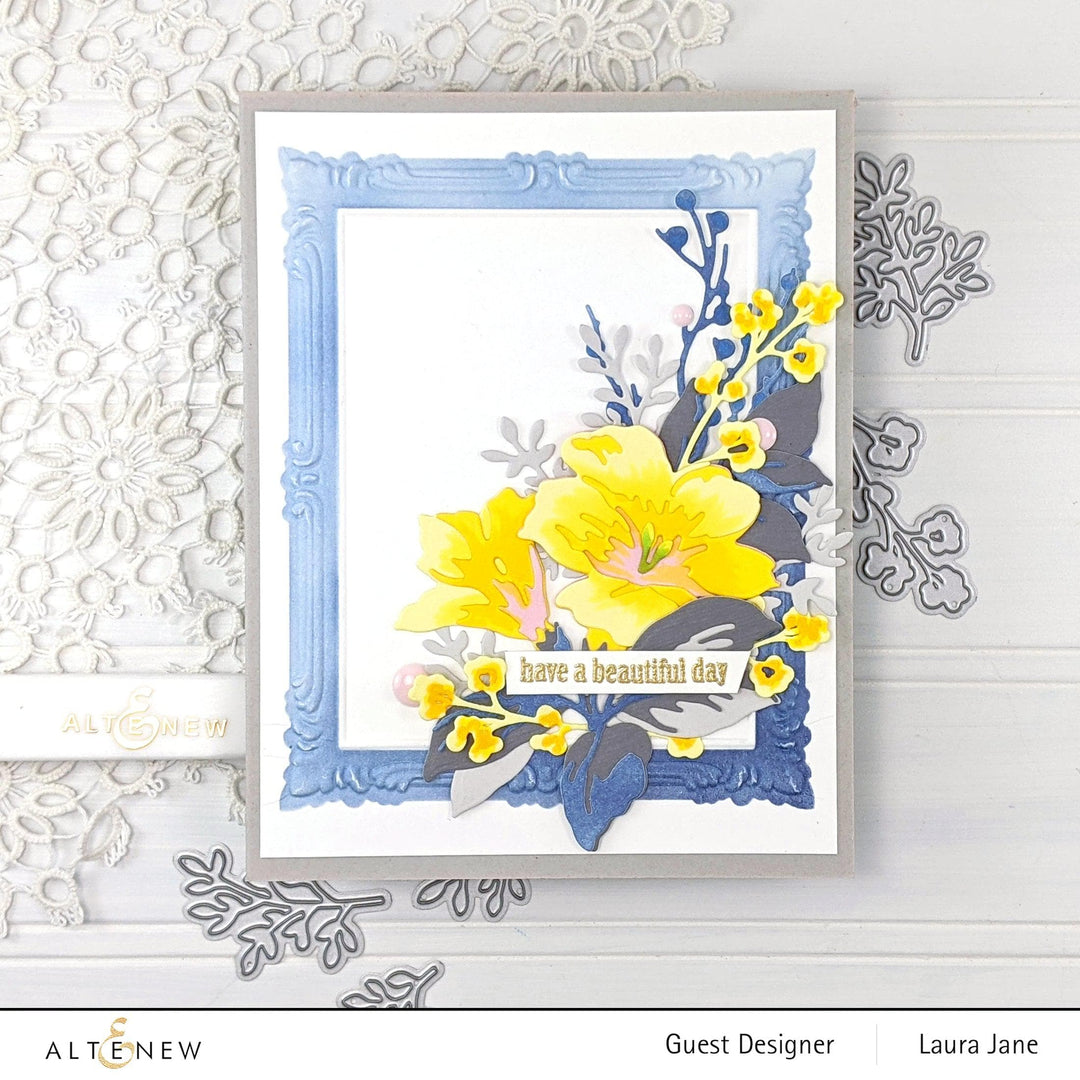 Altenew Stencil Bundle Simple Frame 3D Embossing Folder & Mask Stencil Bundle