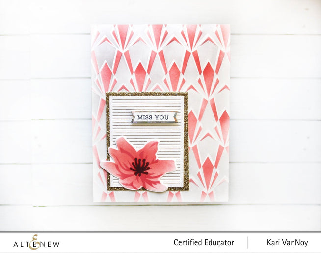 Altenew Stencil & Die Bundle Anemone Branch Stencil & Die Bundle