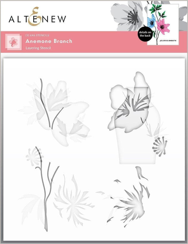 Altenew Stencil & Die Bundle Anemone Branch Stencil & Die Bundle