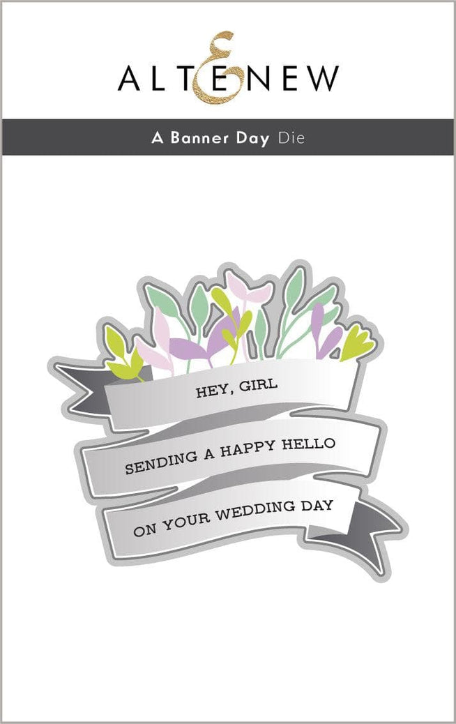 Altenew Stencil & Die & Embossing Folder Bundle A Banner Day