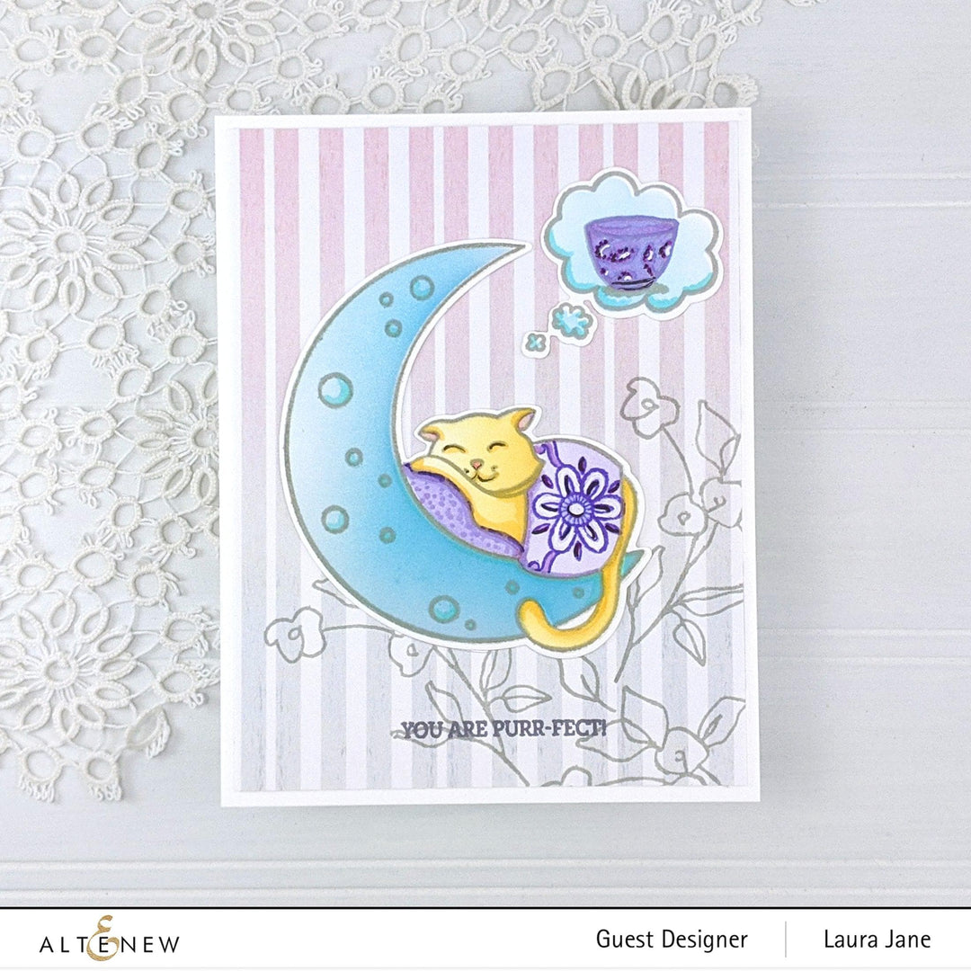 Photocentric Stencil Dreamy Cat Simple Coloring Stencil