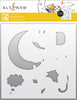 Photocentric Stencil Dreamy Cat Simple Coloring Stencil