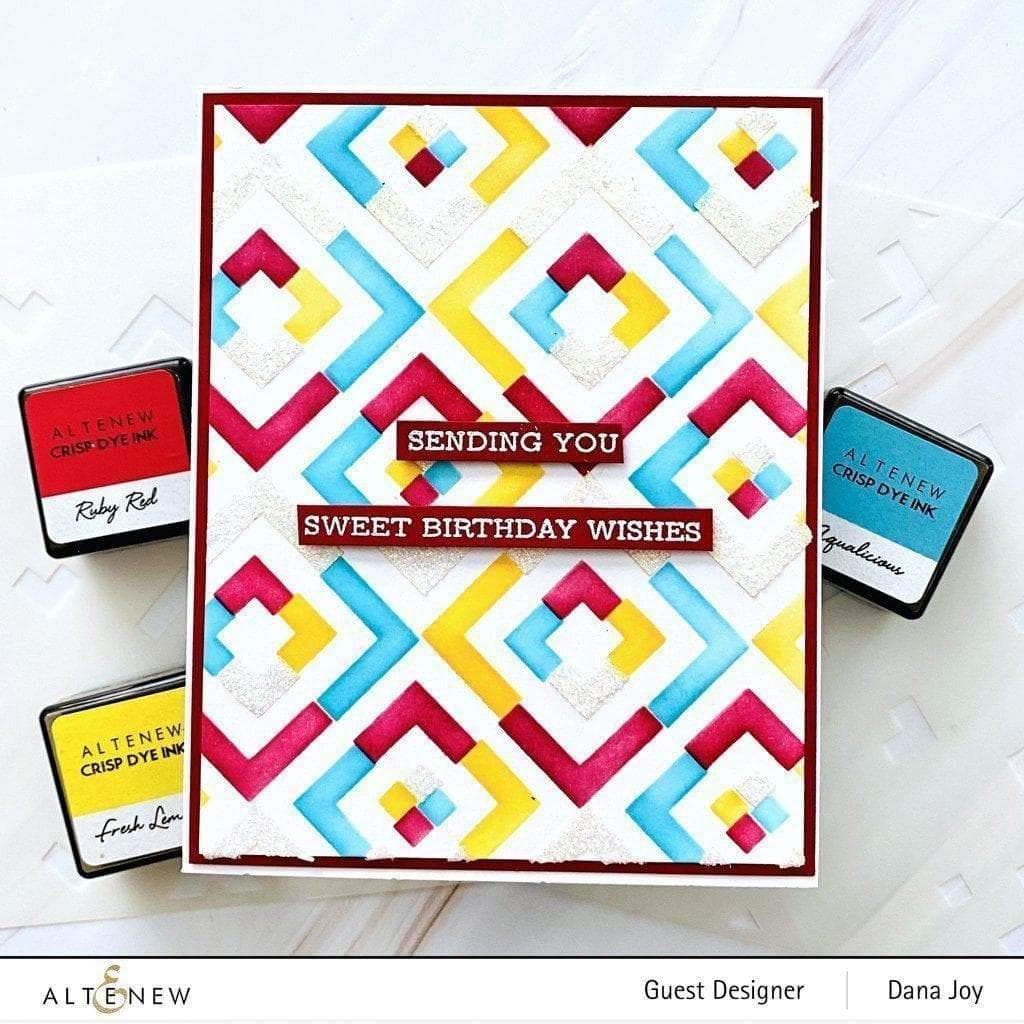 Altenew Stencil & Embossing Folder Bundle Shattered Cubes Complete Bundle