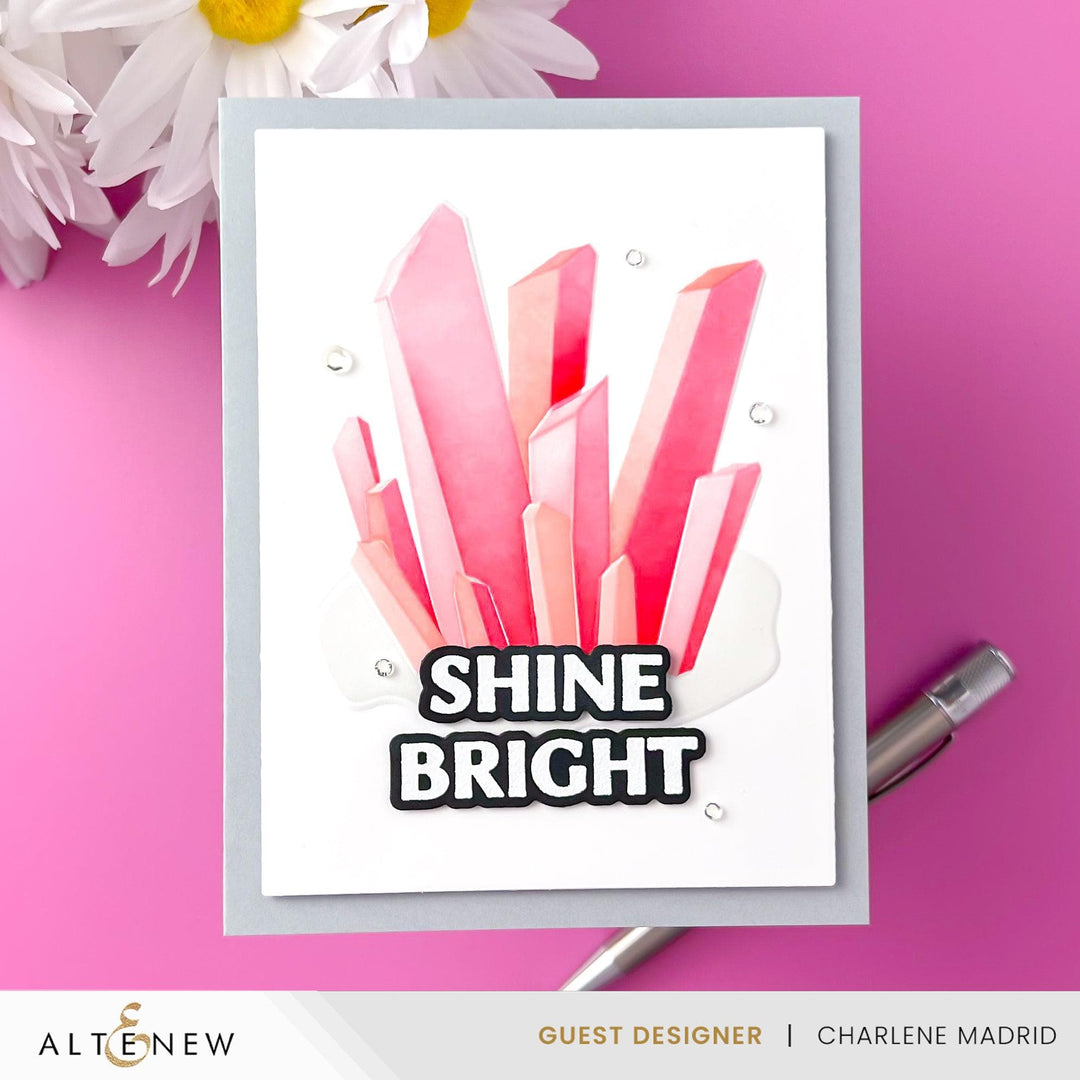 Altenew Hot Foil Plate & Stencil Bundle Shining Crystals