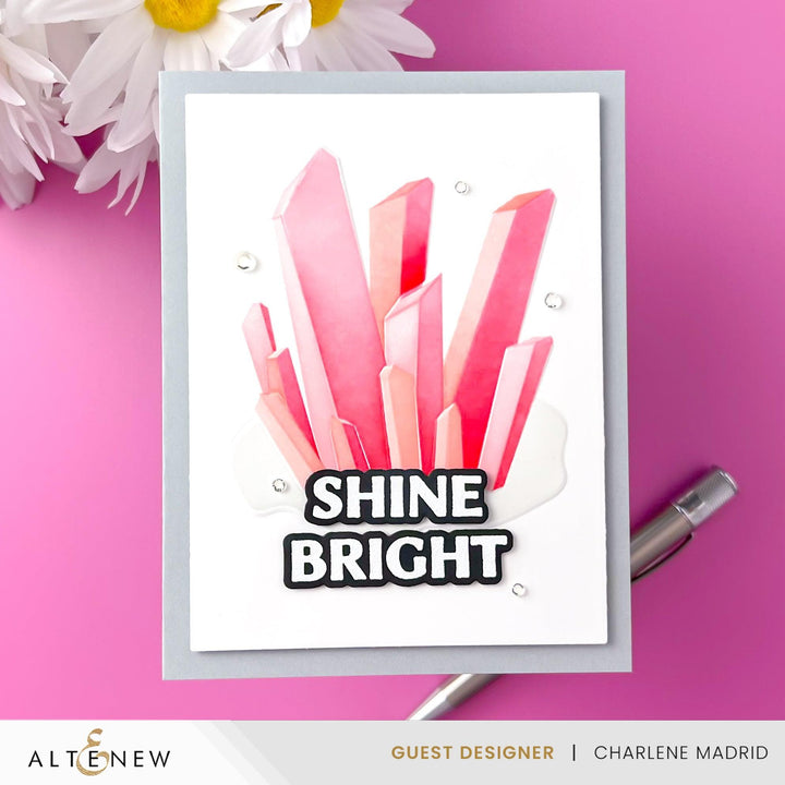 Altenew Hot Foil Plate & Stencil Bundle Shining Crystals