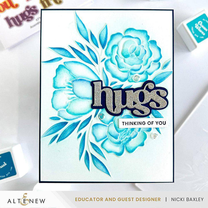 Altenew Stencil & Embossing Folder Bundle Whimsy Motif