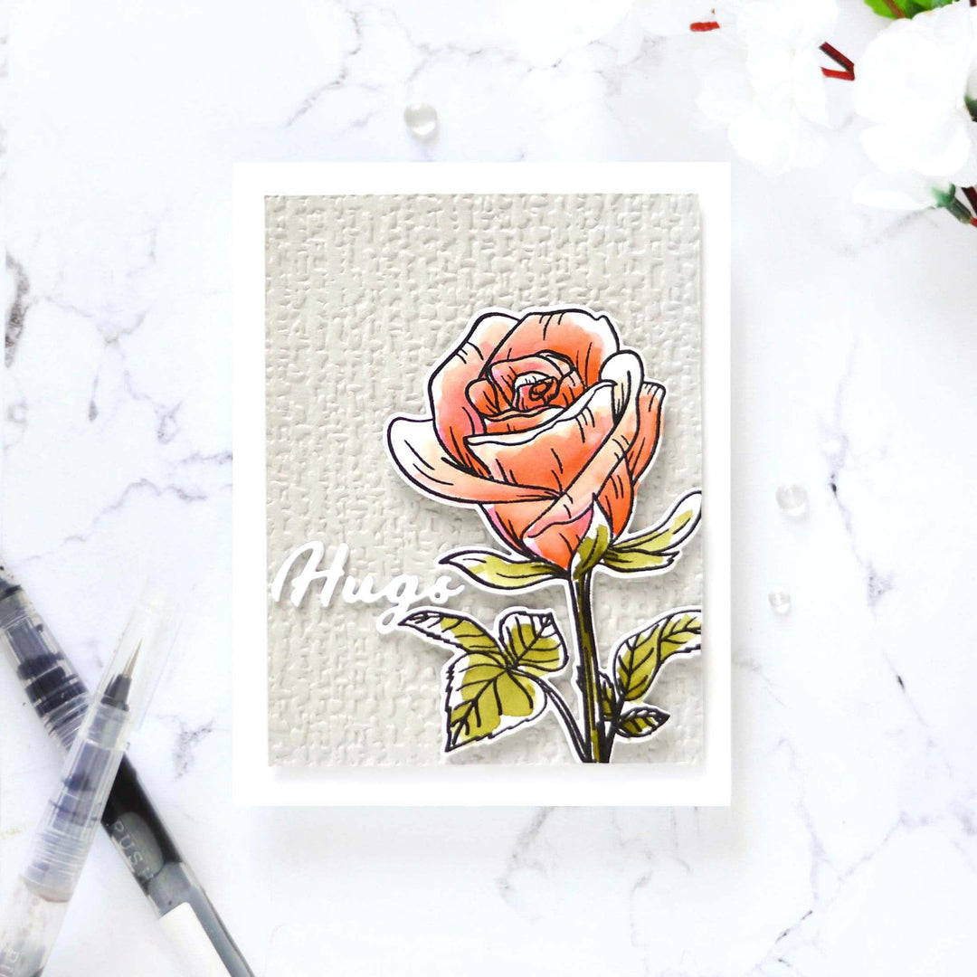 Photocentric Stencil Fairy Tale Rose Simple Coloring Stencil