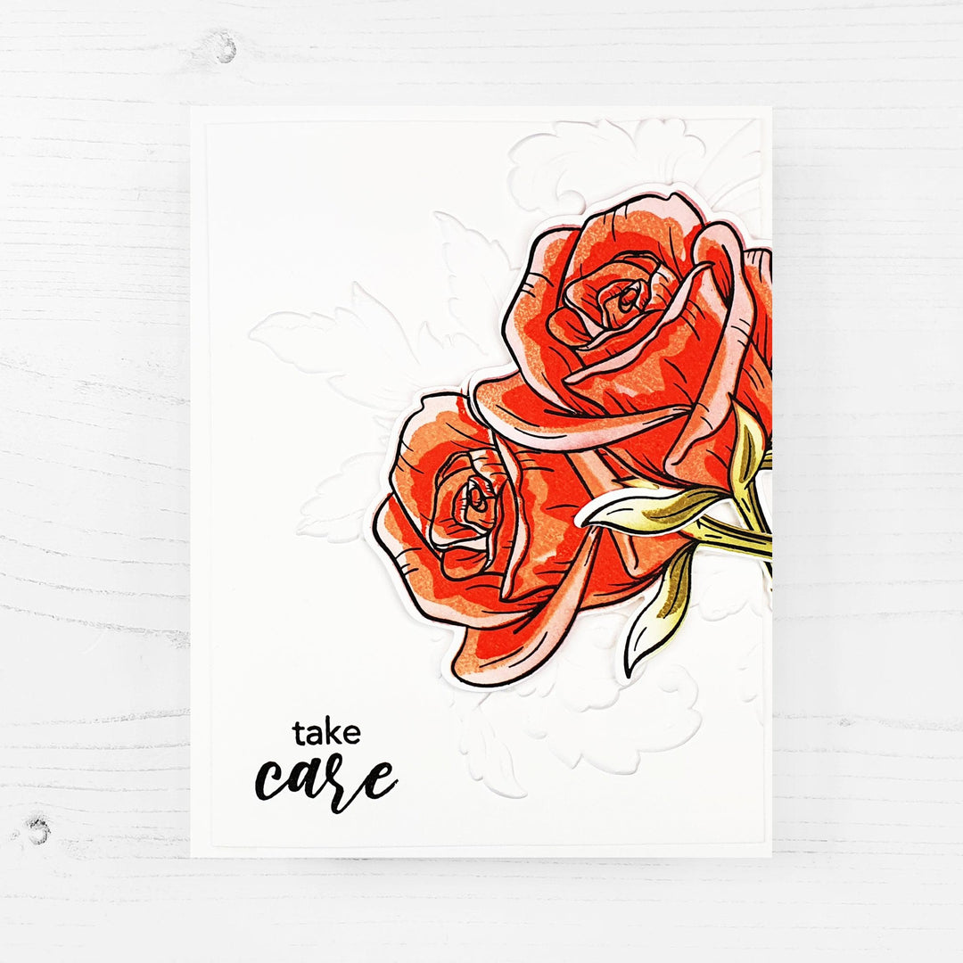 Photocentric Stencil Fairy Tale Rose Simple Coloring Stencil
