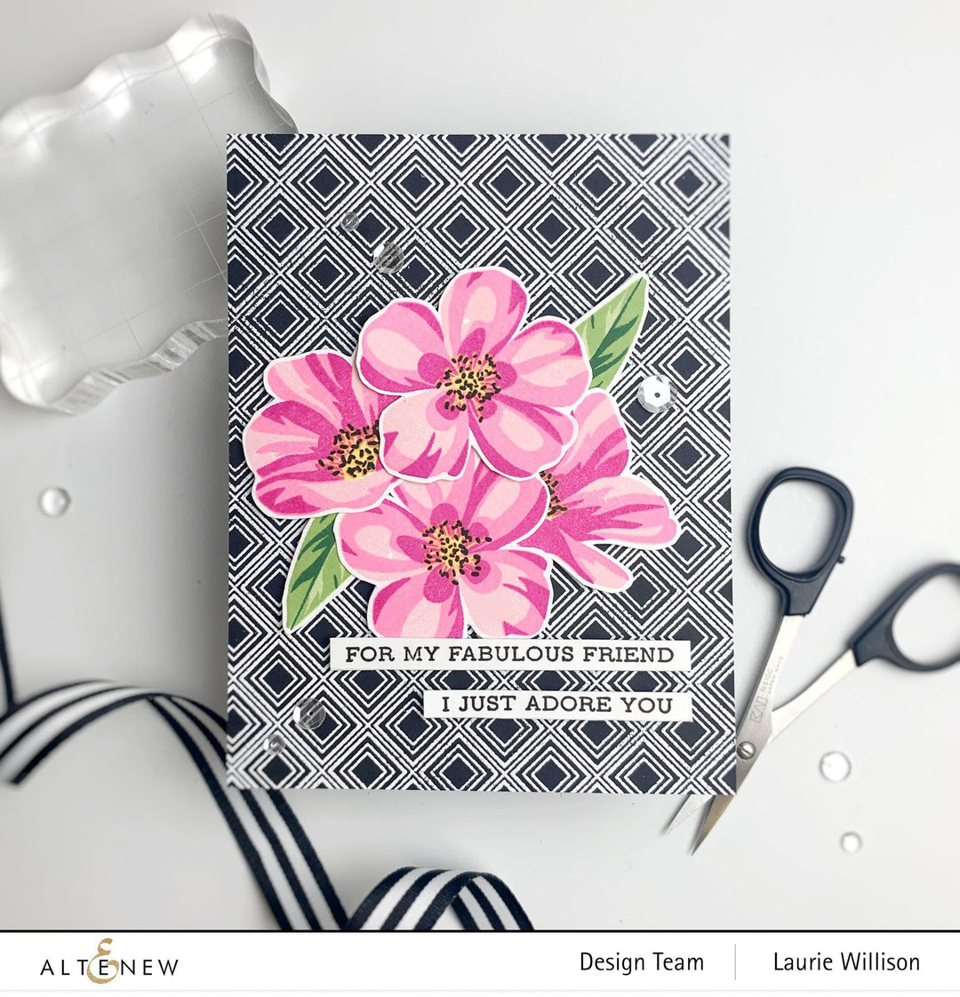 Photocentric Stencil Flowering Cistus Mask Stencil
