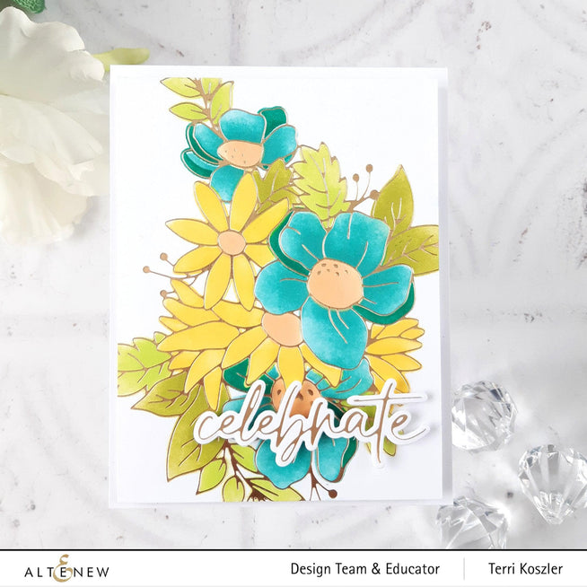 EXP Factors Stencil Flowery Bouquet Simple Coloring Stencil Set (3 in 1)