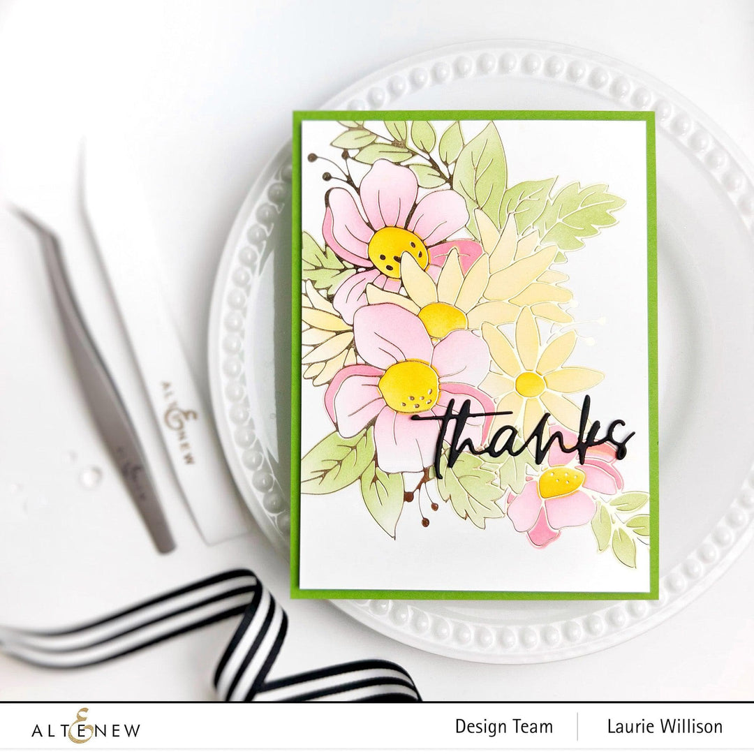 EXP Factors Stencil Flowery Bouquet Simple Coloring Stencil Set (3 in 1)