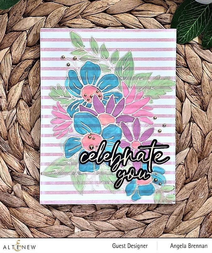 EXP Factors Stencil Flowery Bouquet Simple Coloring Stencil Set (3 in 1)