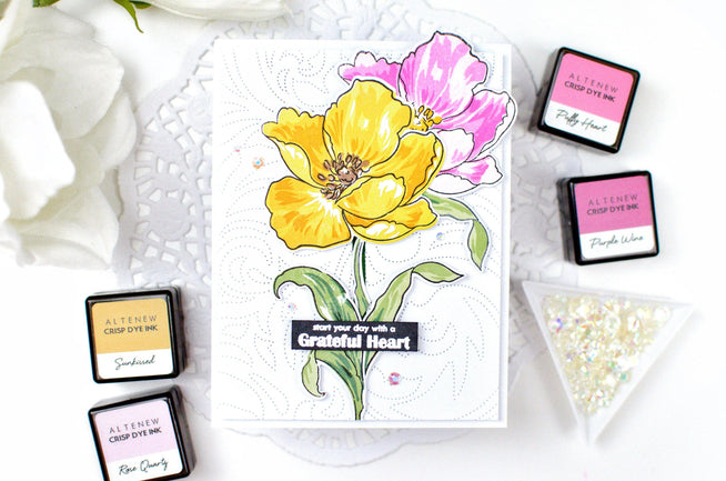 Photocentric Stencil Grateful Heart Mask Stencil