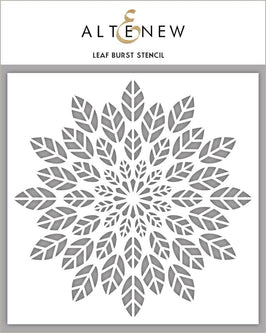 Photocentric Stencil Leaf Burst Stencil