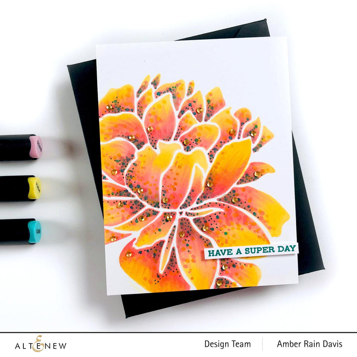 Photocentric Stencil Mega Bloom Stencil