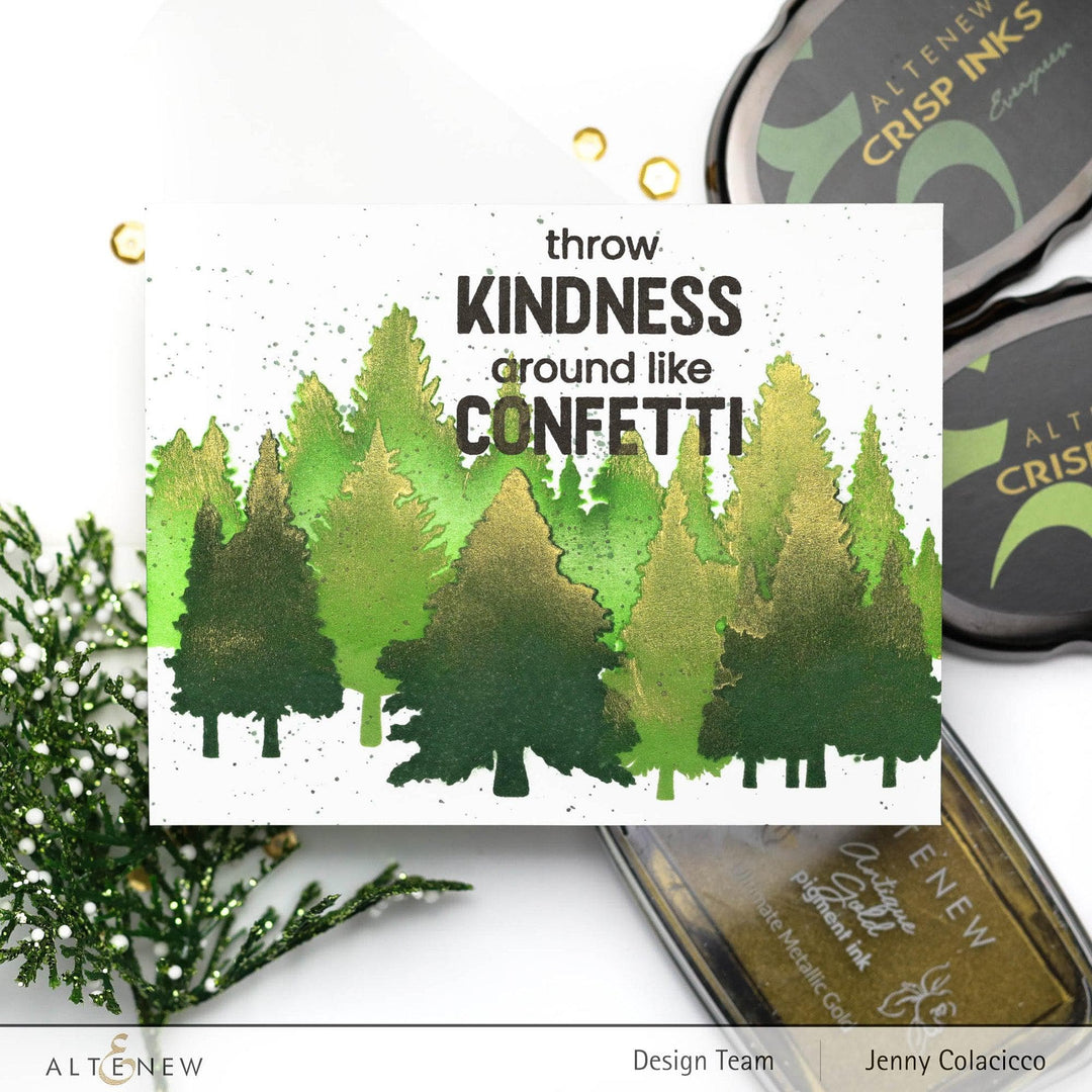 EXP Factors Stencil Pine Forest Simple Coloring Stencil Set (3 in 1)