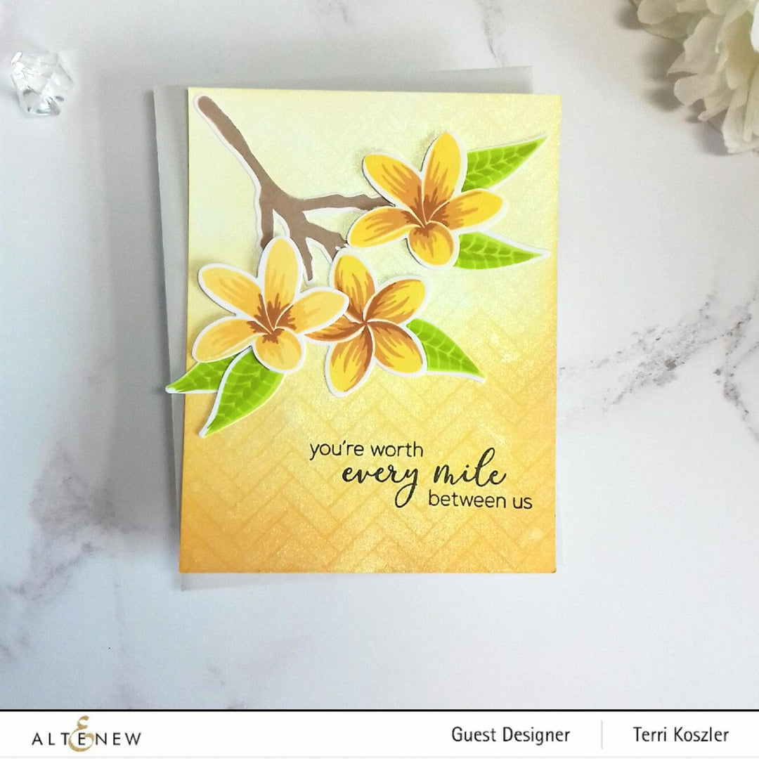 Photocentric Stencil Playful Plumeria Mask Stencil