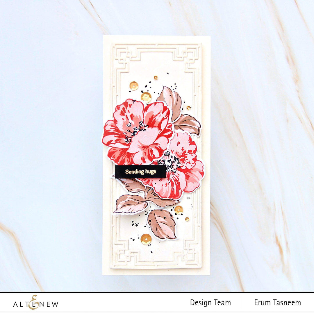 Photocentric Stencil Queen Anemone Simple Coloring Stencil