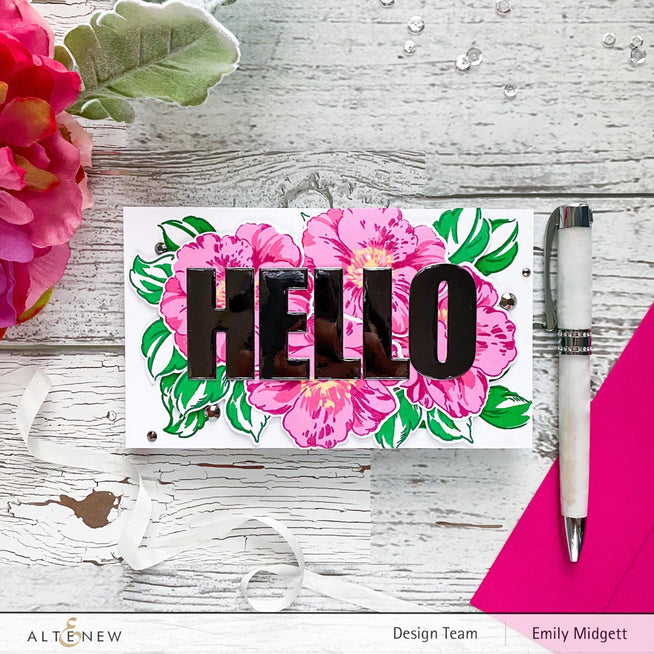 Photocentric Stencil Queen Anemone Simple Coloring Stencil