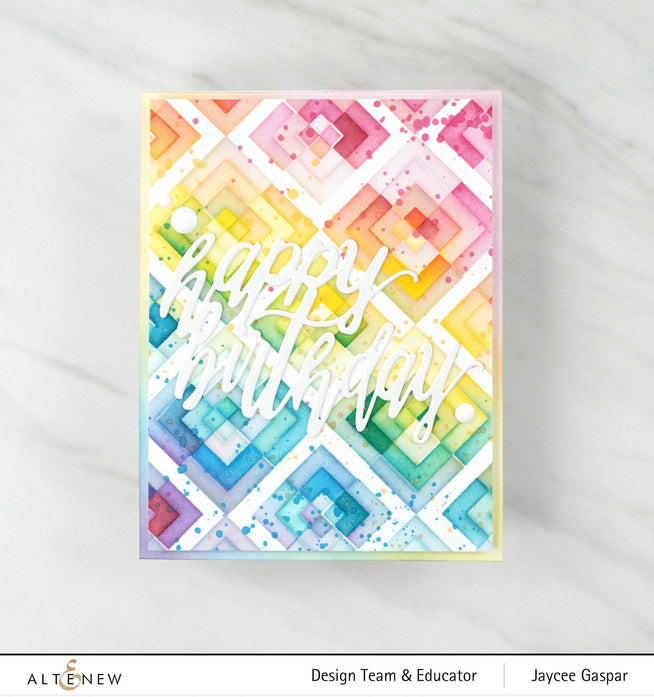 Photocentric Stencil Shattered Cubes Builder Stencil Set (2 in 1)