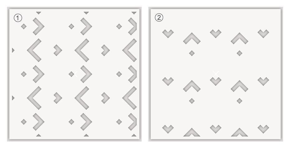 Photocentric Stencil Shattered Cubes Builder Stencil Set (2 in 1)