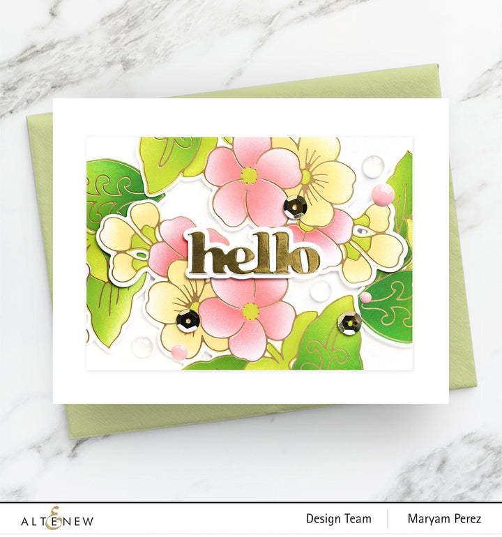 EXP Factors Stencil Spark Joy: Decorative Flowers