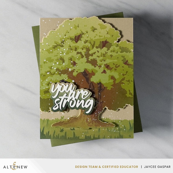 Stencil Art: Strong Oak Layering Stencil Set (6 in 1)