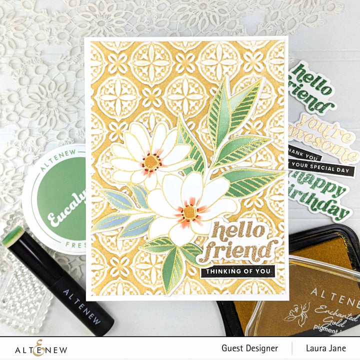 Sweet Bouquet Simple Coloring Layering Stencil Set 3 In 1