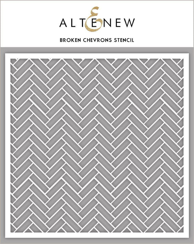 Photocentric Stencil Broken Chevrons Stencil
