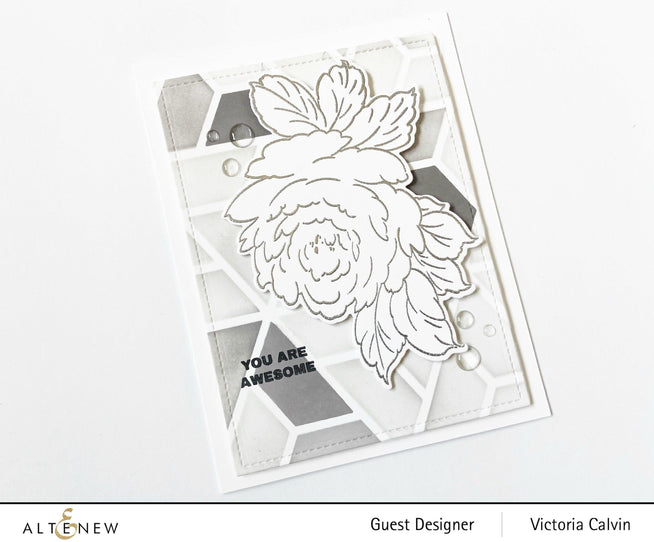 Photocentric Stencil Color Block Triangle Stencil