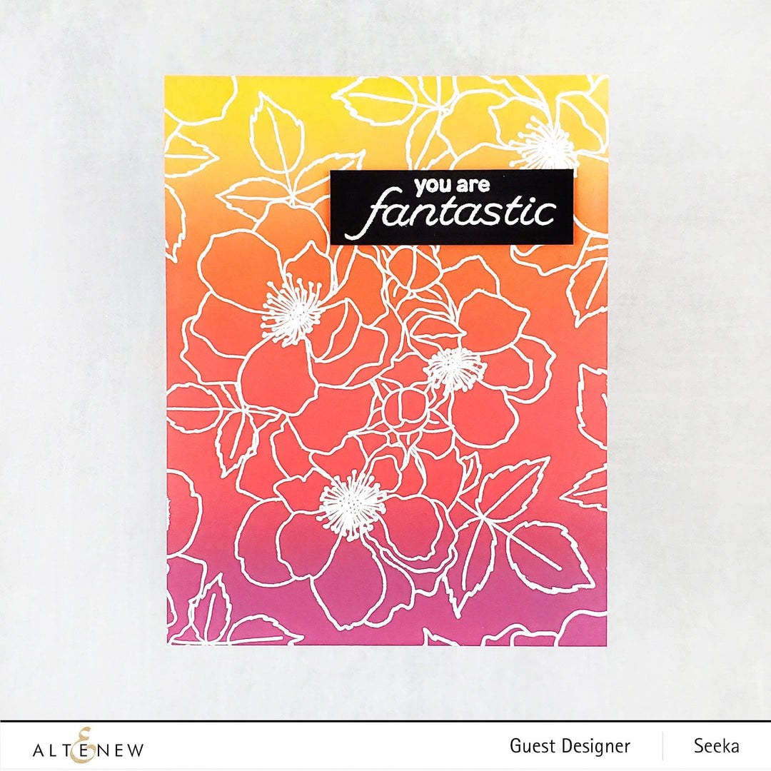 EXP Factors Stencil Fairy Tale Florals Simple Coloring Stencil Set (2 in 1)