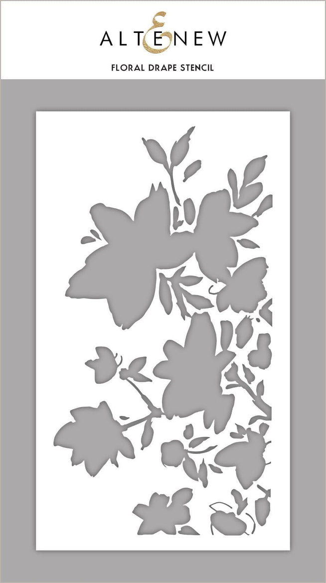 Photocentric Stencil Floral Drape Stencil