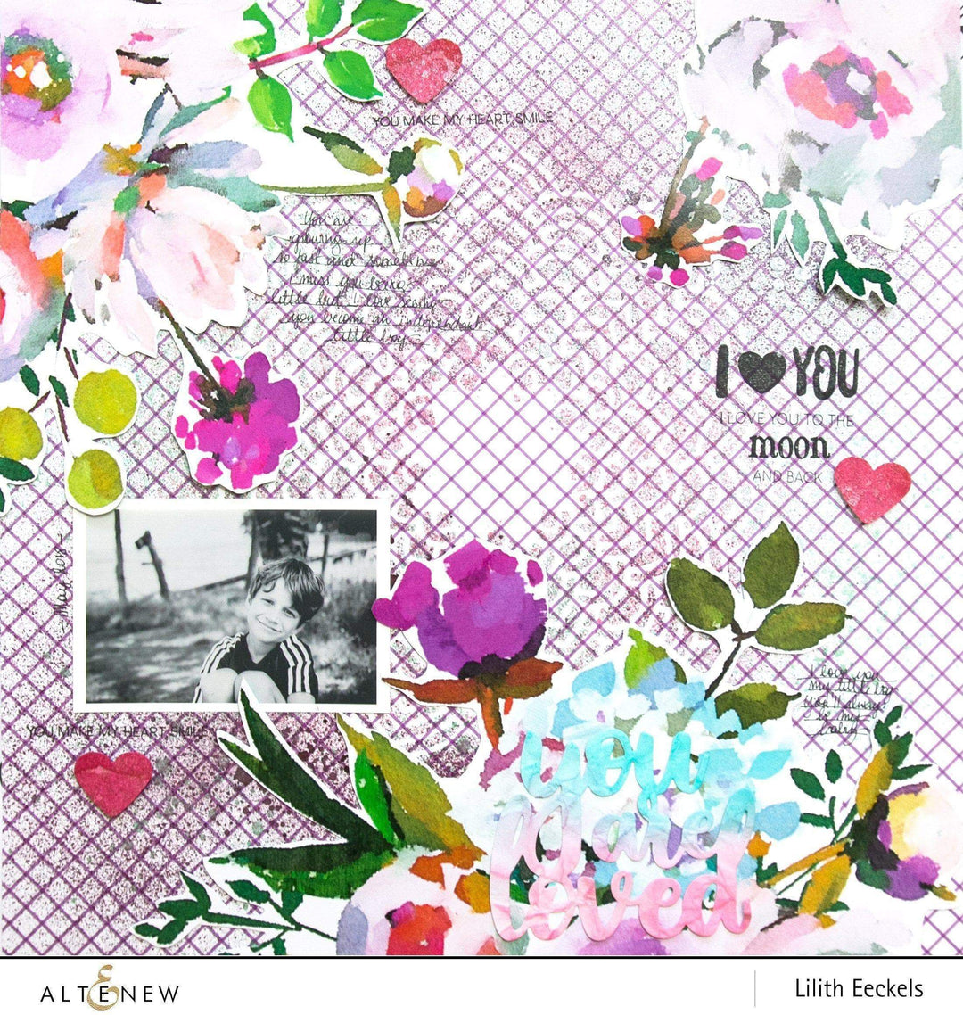 Photocentric Stencil Floral Mandala Stencil