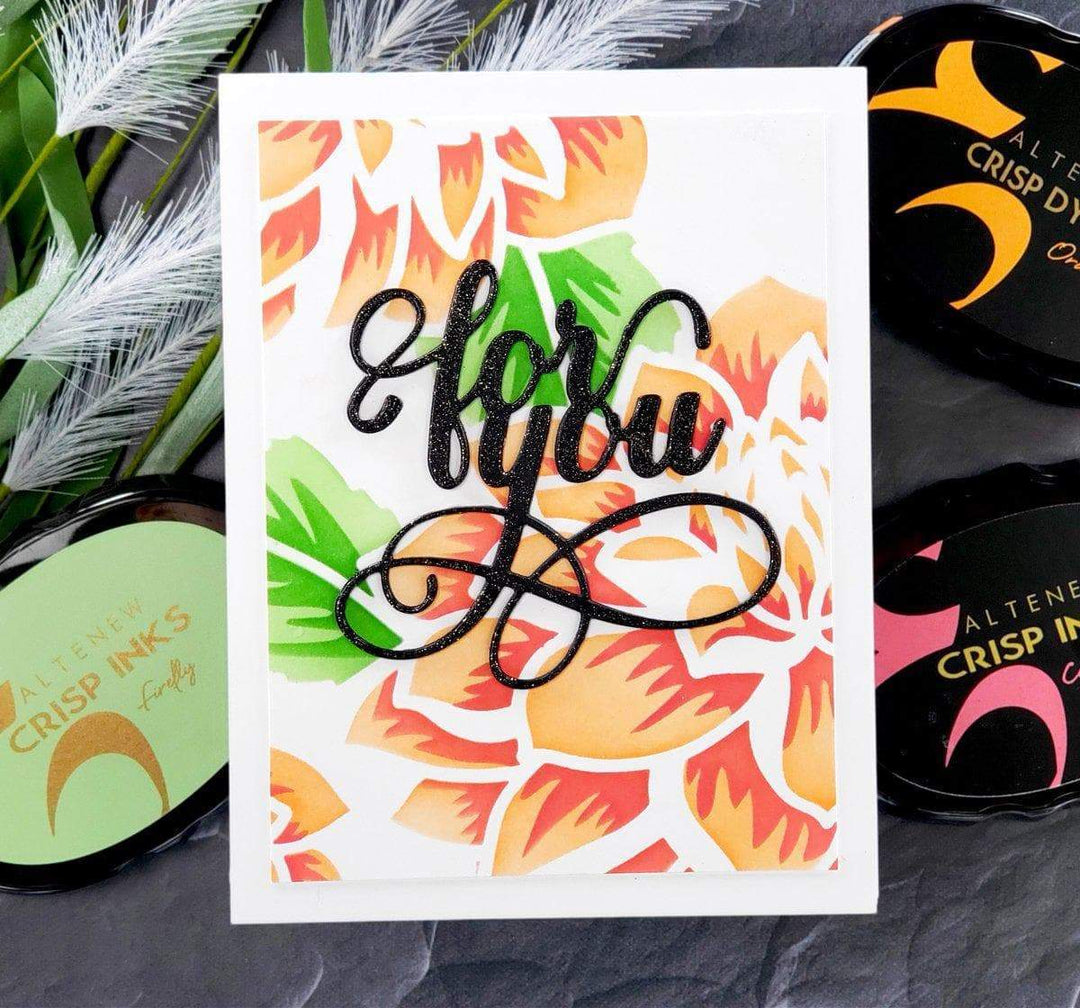Photocentric Stencil Z - Layered Dahlia Stencil A