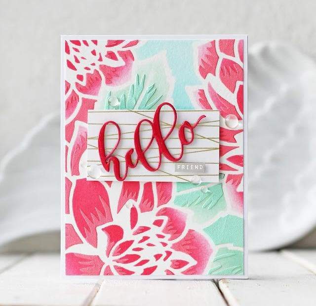 Photocentric Stencil Z - Layered Dahlia Stencil A