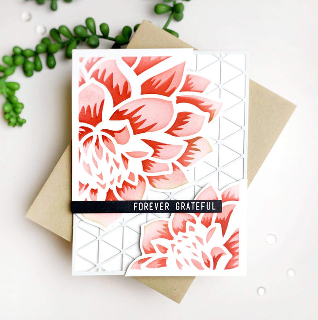 Photocentric Stencil Z - Layered Dahlia Stencil B