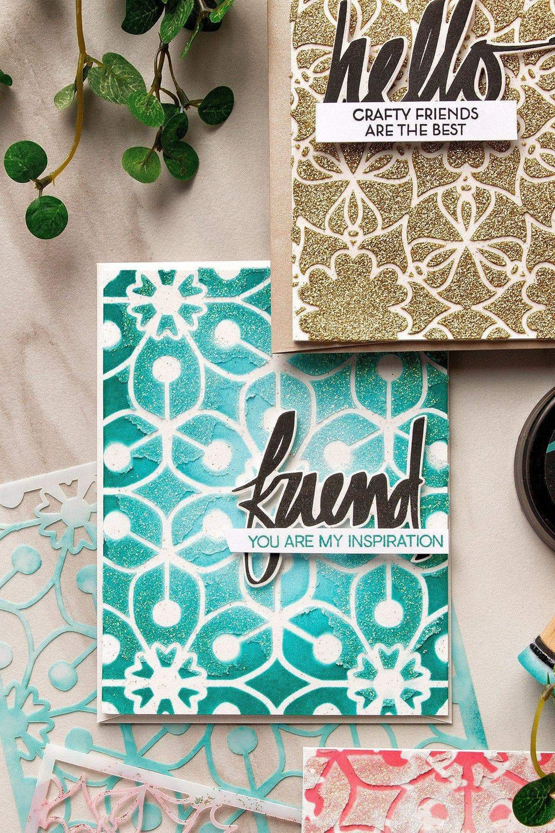 Photocentric Stencil Z - Layered Medallion B Stencil