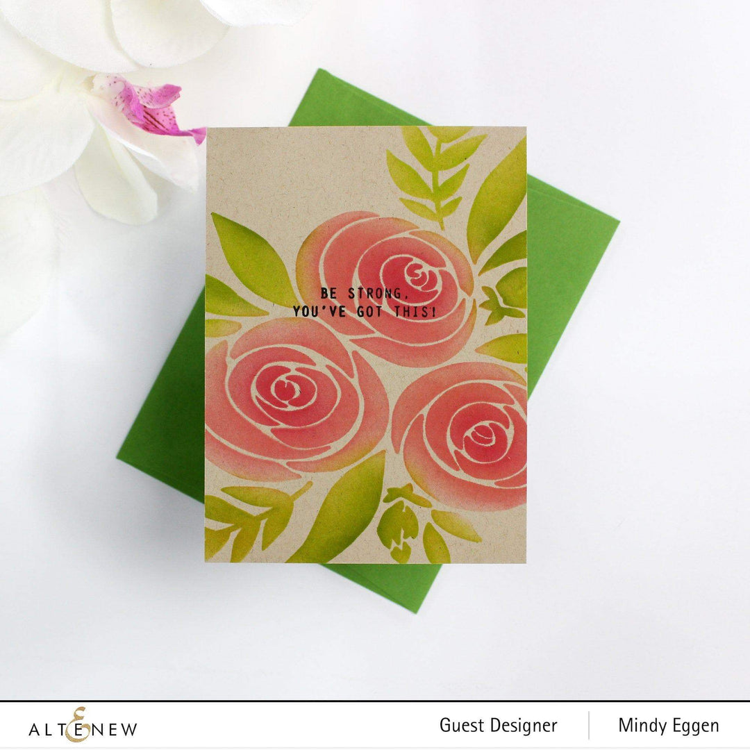 Photocentric Stencil Rose Bouquet Stencil