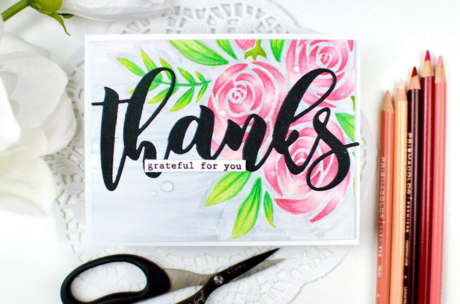 Photocentric Stencil Rose Bouquet Stencil