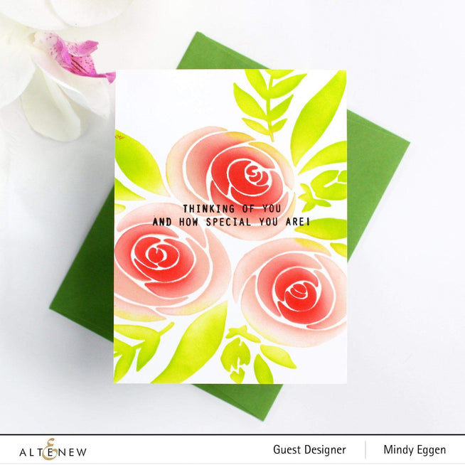 Photocentric Stencil Rose Bouquet Stencil