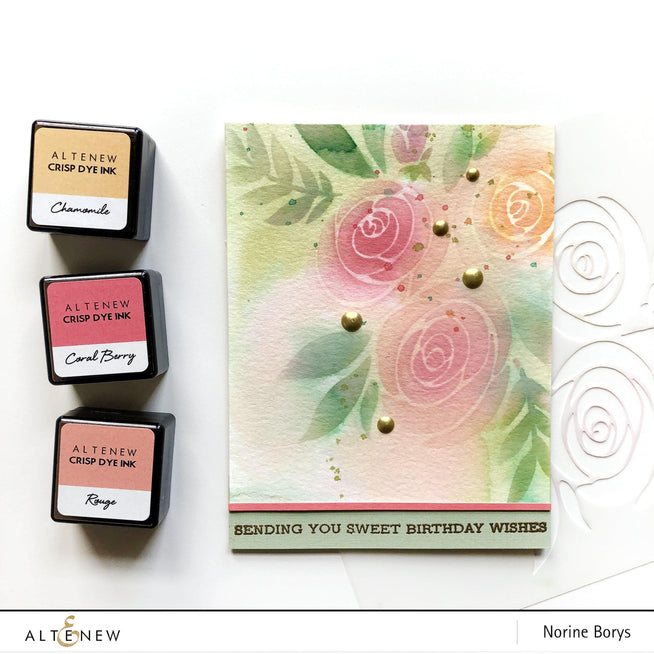 Photocentric Stencil Rose Bouquet Stencil